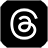 Wit @-teken op zwarte achtergrond: Het dradenlogo