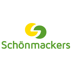Schönmackers Umweltdienste GmbH & Co. KG Logo von Schönmackers mit gelbem und grünem Design