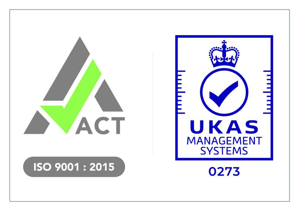 ISO 9001:2015 und UKAS Zertifizierungslogos